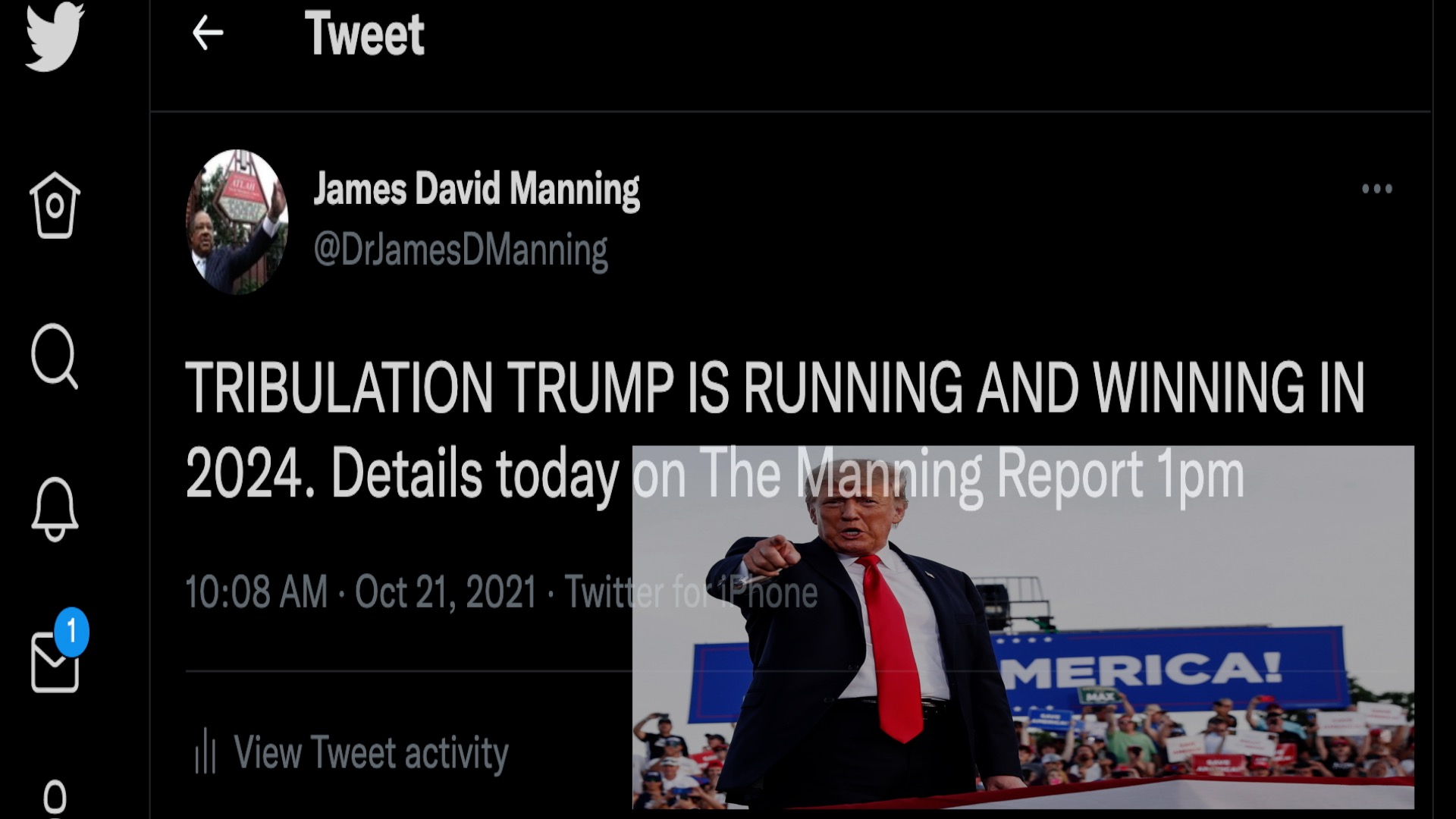 TRIBULATION TRUMP IS RUNNING AND WINNING IN 2024 ATLAH Media Network   Image 21Oct21 TRIBULATION TRUMP IS RUNNING AND WINNING 